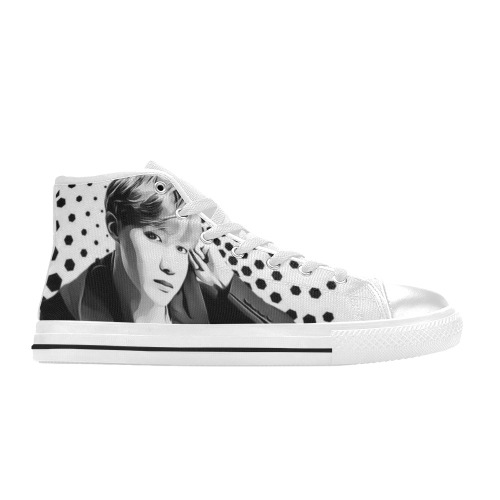 JHOPE Women's Classic High Top Canvas Shoes (Model 017)