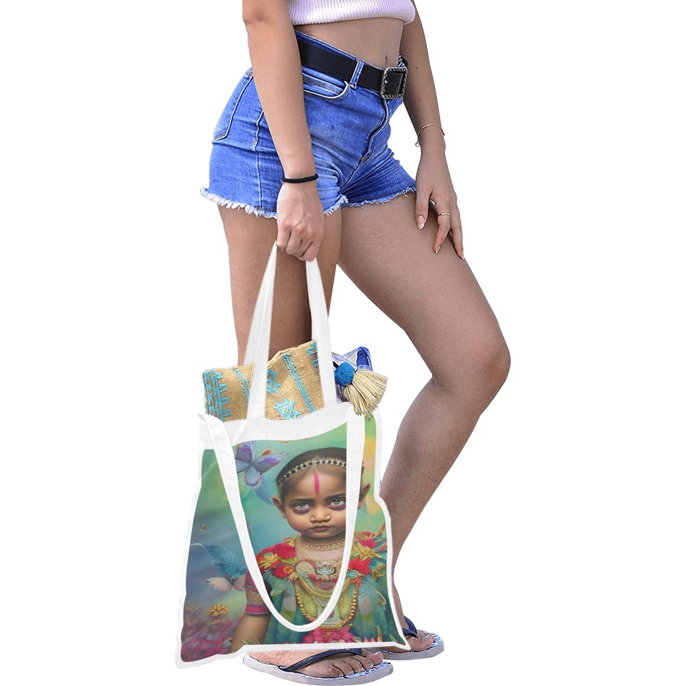 Pretty Girls 9 Canvas Tote Bag/Medium (Model 1701)