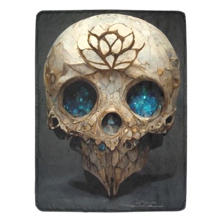 Crystal Eyes Skull Blanket 60x80