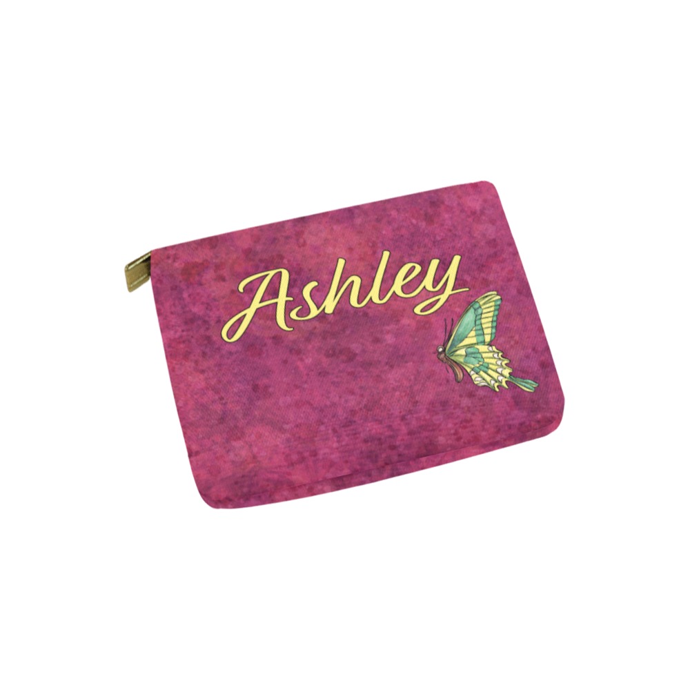 green butterfly Carry-All Pouch 6''x5''