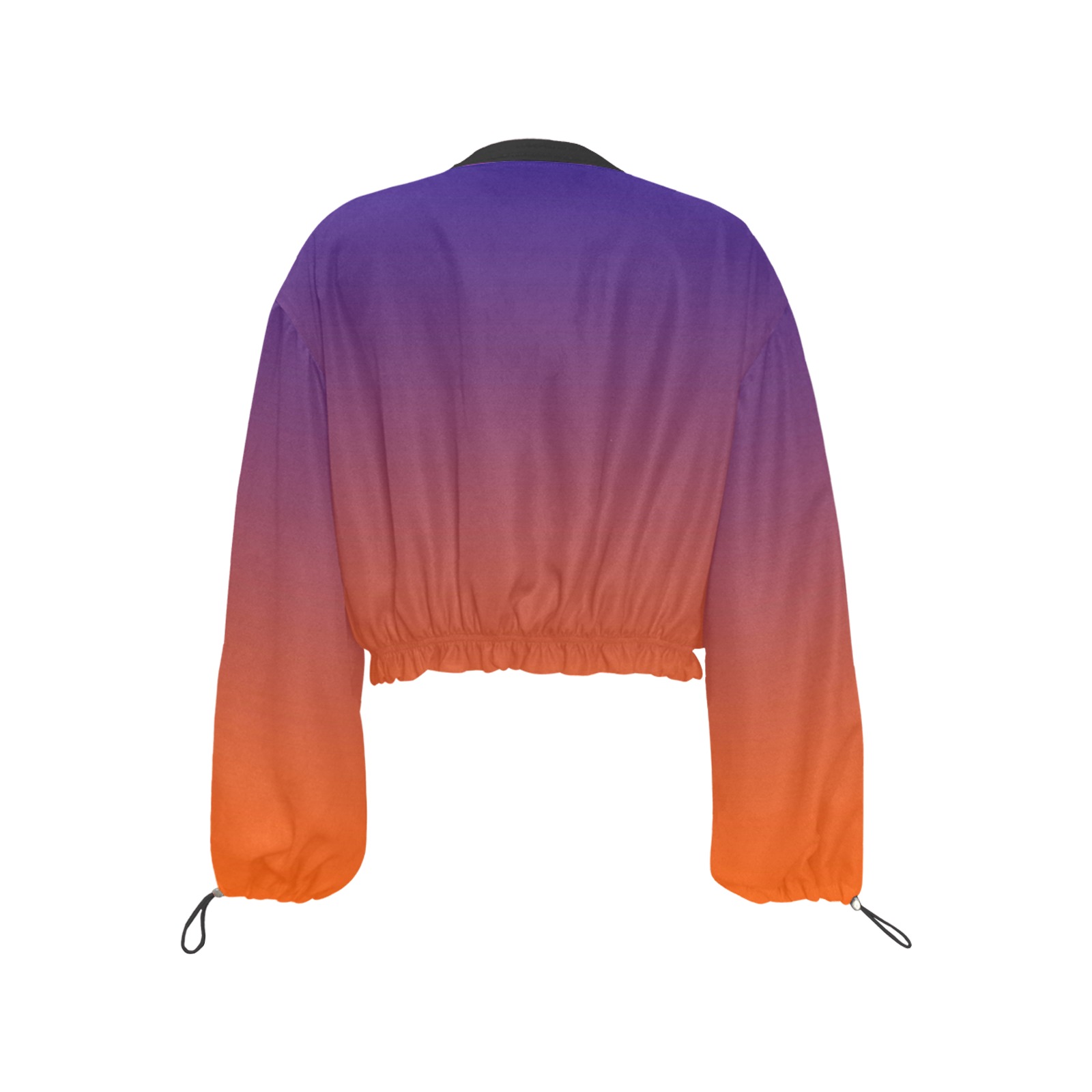 slice of rainbow Cropped Chiffon Jacket for Women (Model H30)