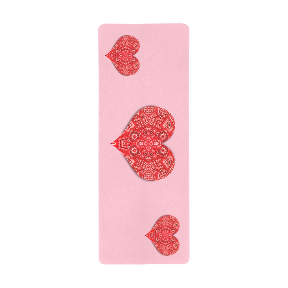 Bandana Hearts on Pink Gaming Mousepad (31"x12")