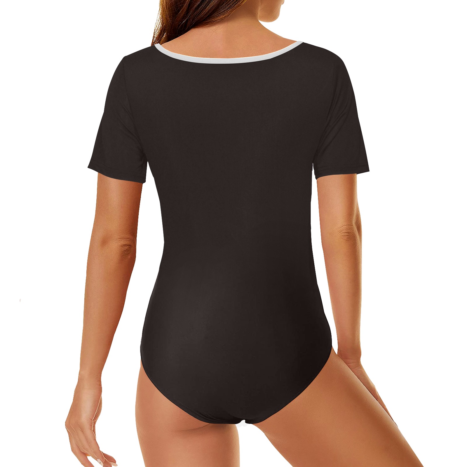 color licorice Women's Short Sleeve Bodysuit