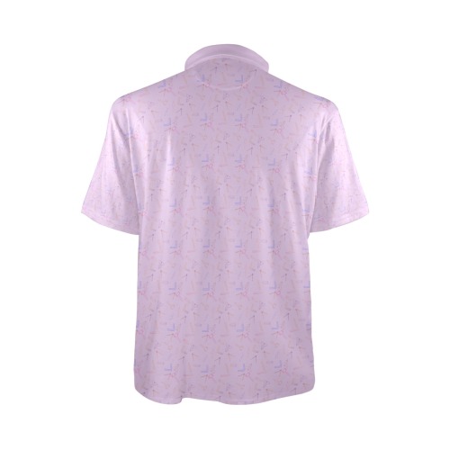 Lilac Tools Men's All Over Print Polo Shirt (Model T55)