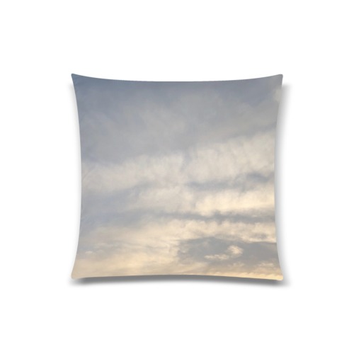 Rippled Cloud Collection Custom Zippered Pillow Case 20"x20"(Twin Sides)