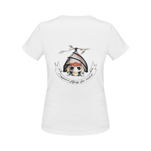 I support Flying-fox rescue Women's T-Shirt in USA Size (Two Sides Printing)