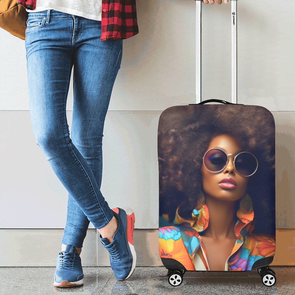 "Let's Travel" Small Luggage Cover Luggage Cover/Small 18"-21"