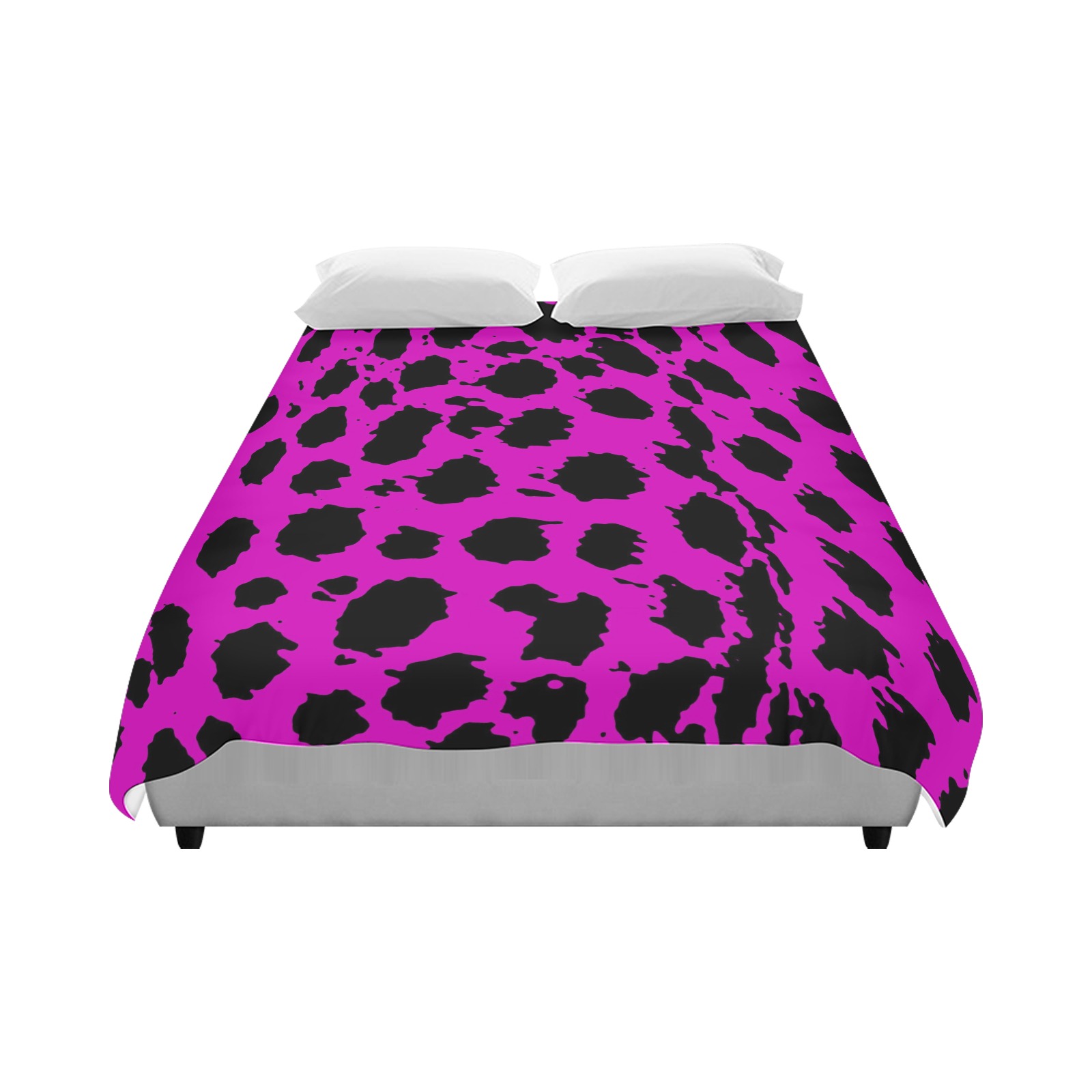 Cheetah Hot Pink Duvet Cover 86"x70" ( All-over-print)