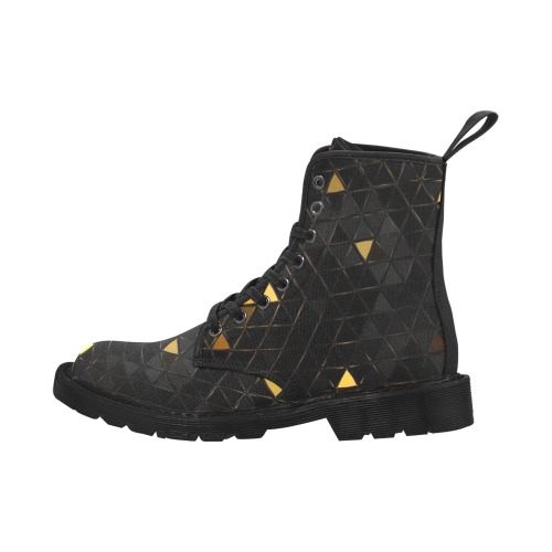 mosaic triangle 7 Martin Boots for Men (Black) (Model 1203H)