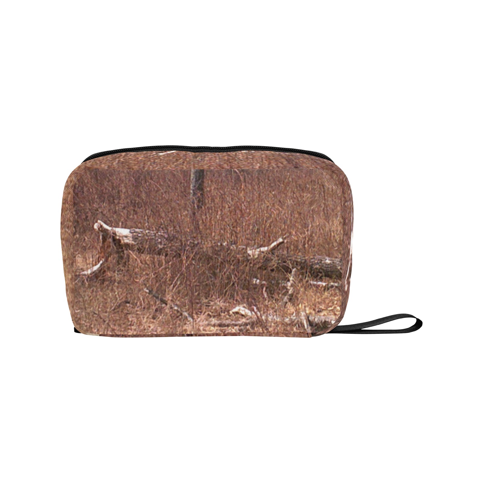 Falling tree in the woods Toiletry Bag with Hanging Hook (Model 1728)