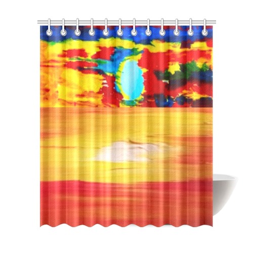 sunset beauty Shower Curtain 72"x84"