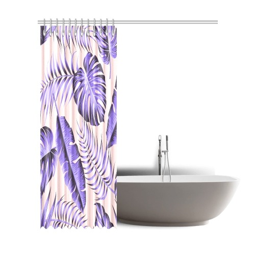 Lavender Tropical Shower Curtain 72"x84"