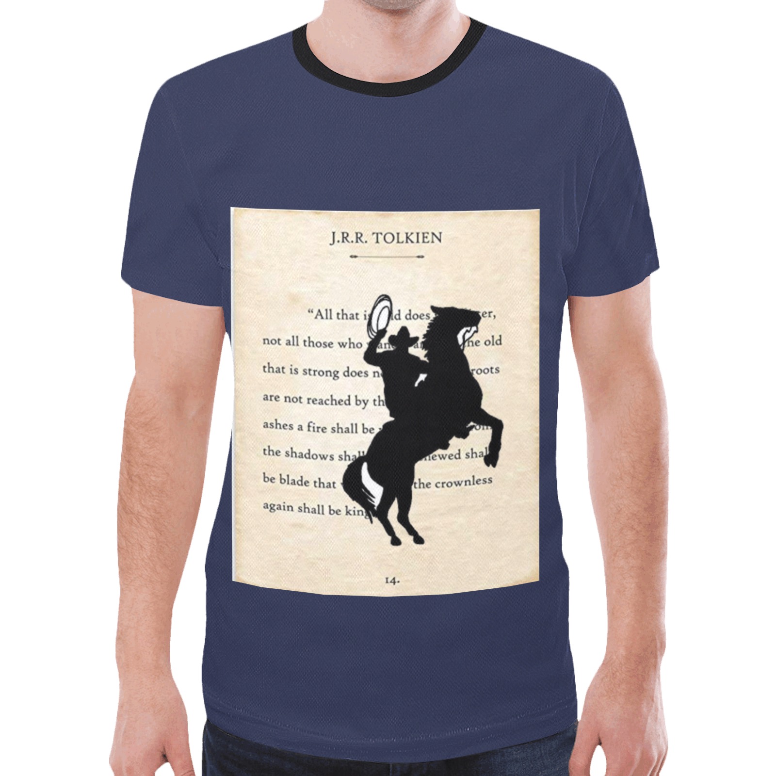Horse and Cowboy New All Over Print T-shirt for Men (Model T45)