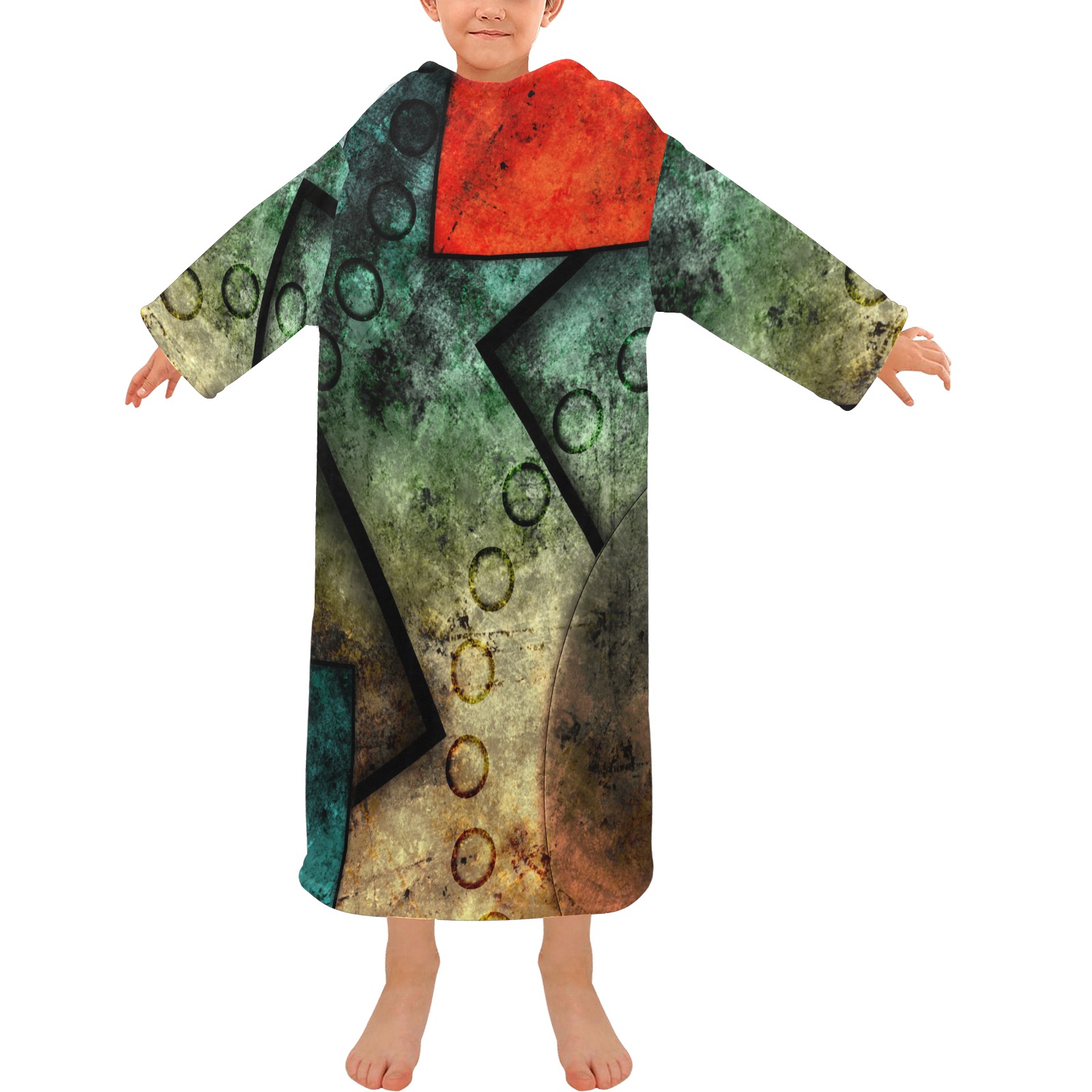 ORGANIZEDCHAOS Blanket Robe with Sleeves for Kids
