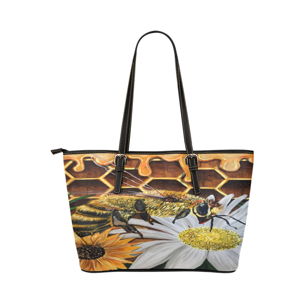 Busy Bee Leather Tote Bag/Small (Model 1651)