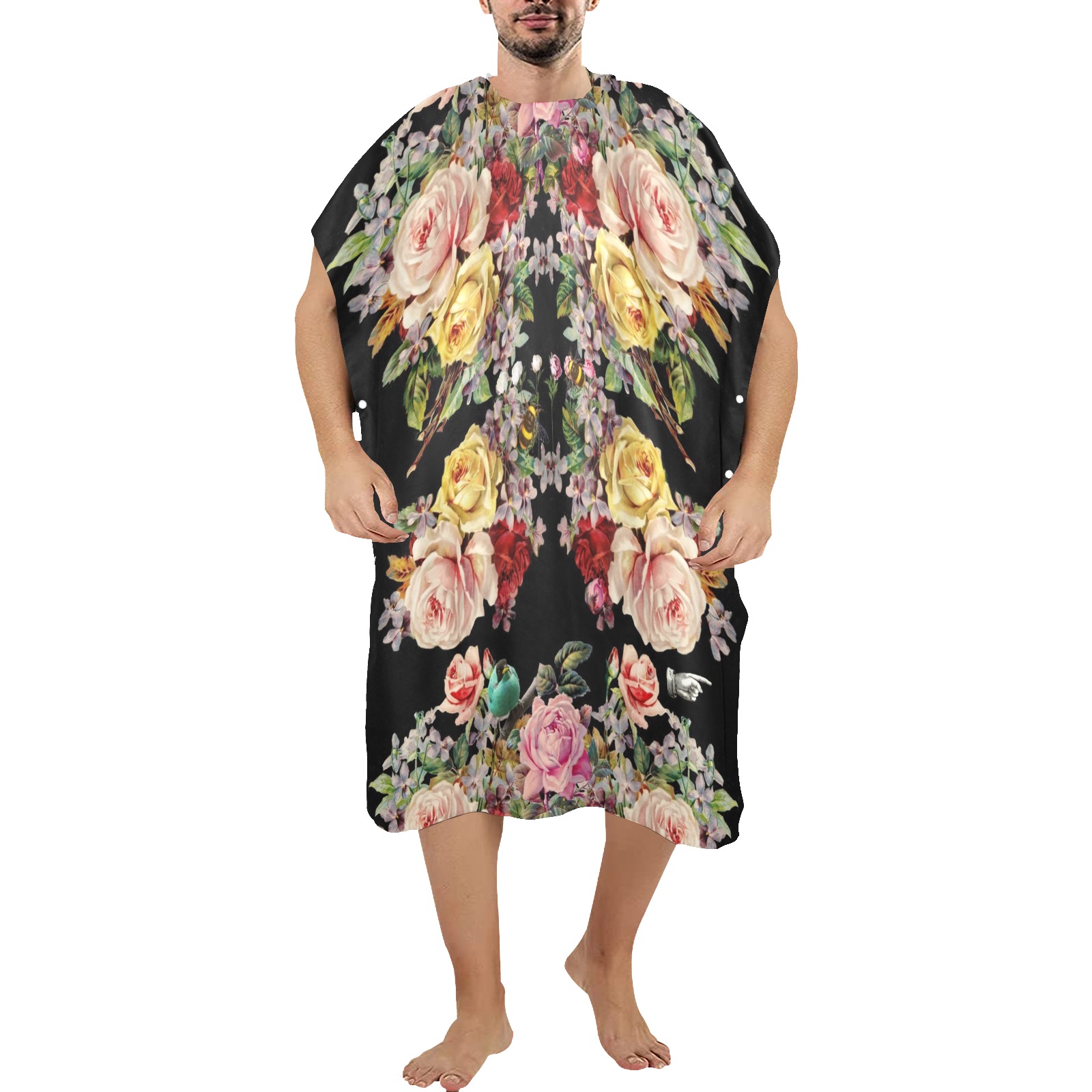 Nuit des Roses Kim Beach Changing Robe (Large Size)