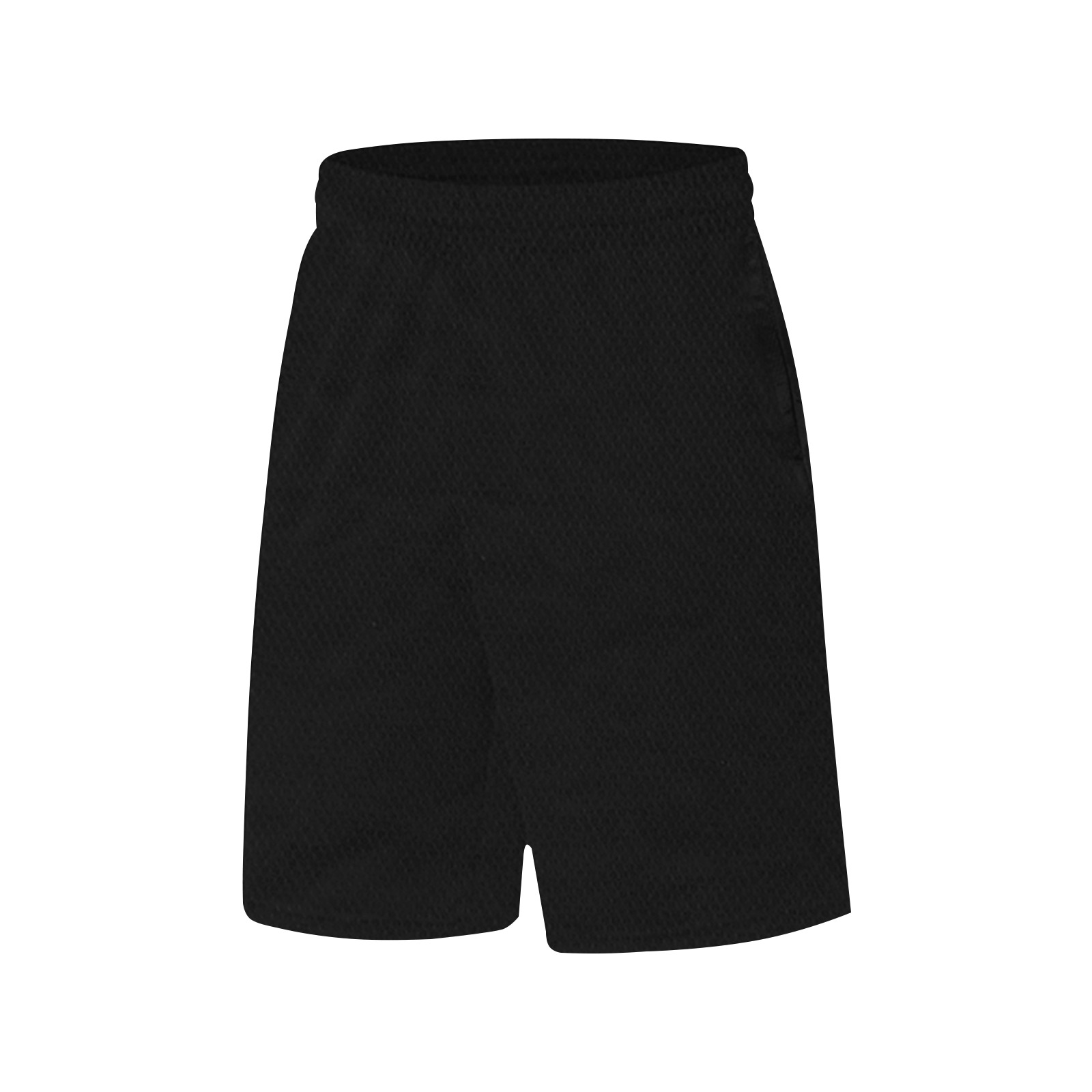 black All Over Print Basketball Shorts with Pocket