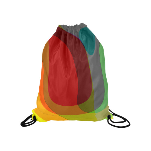 Colorful Abstract 118 Medium Drawstring Bag Model 1604 (Twin Sides) 13.8"(W) * 18.1"(H)
