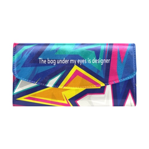 The bag under my eye is designer wallet Women's Flap Wallet (Model 1707)