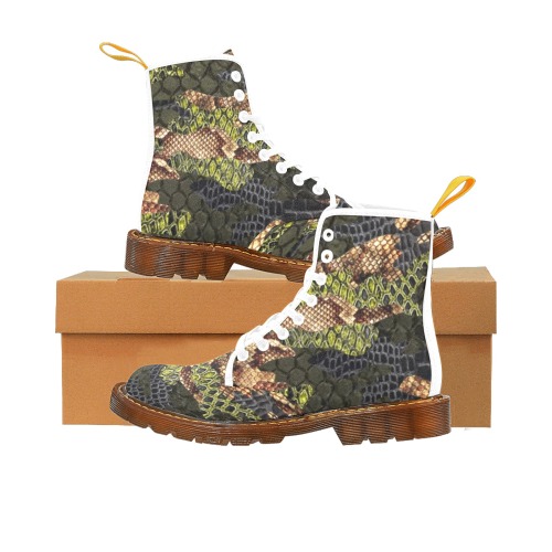 Reptile Camouflage  (1) Martin Boots For Women Model 1203H