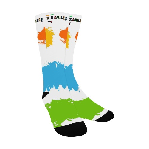XXsmiles Splash Socks Men's Custom Socks