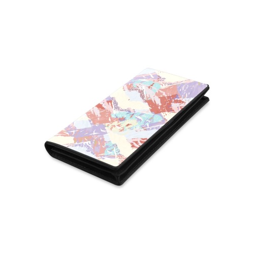 Modern abstract Mountains P Women's Leather Wallet (Model 1611)