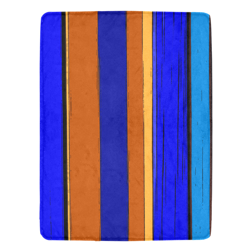 Abstract Blue And Orange 930 Ultra-Soft Micro Fleece Blanket 60"x80"