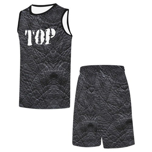 Leather Top Style by Fetishworld All Over Print Basketball Uniform
