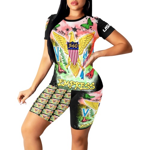 TRENDY LIONESS COUTURE 340 BUTTAFLY EMPRESS VI FLAG BIKER SET