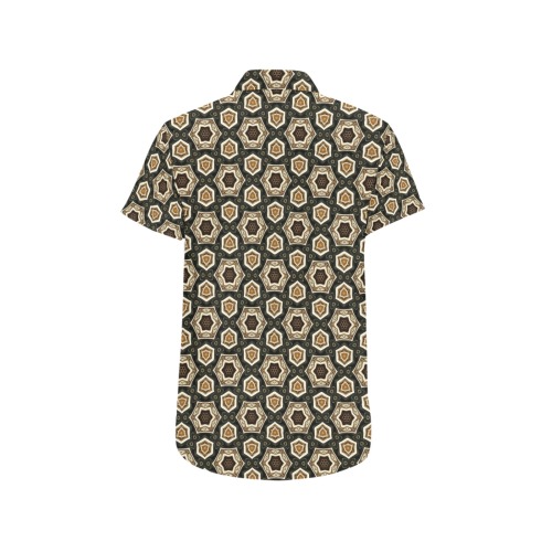 Smoked Wood, Bronze and Iron (smaller) 8000 Men's All Over Print Short Sleeve Shirt (Model T53)