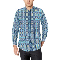 space time 279c17a Men's All Over Print Casual Dress Shirt (Model T61)