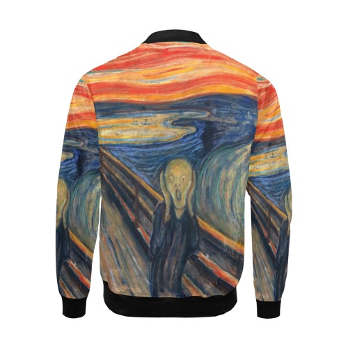 Edvard Munch-The scream All Over Print Bomber Jacket for Men (Model H19)