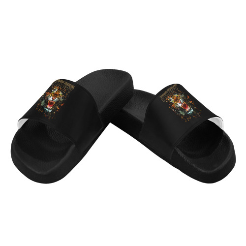 Tigers Make Me Happy Men's Slide Sandals (Model 057)