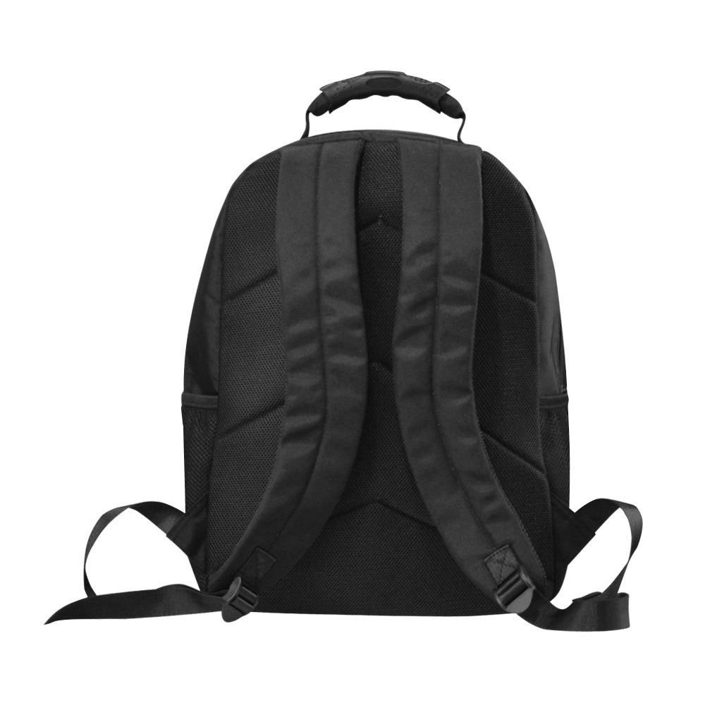 Black and White Marble Unisex Laptop Backpack (Model 1663)