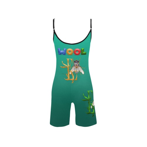 Wool Collectable Fly Women's Short Yoga Bodysuit