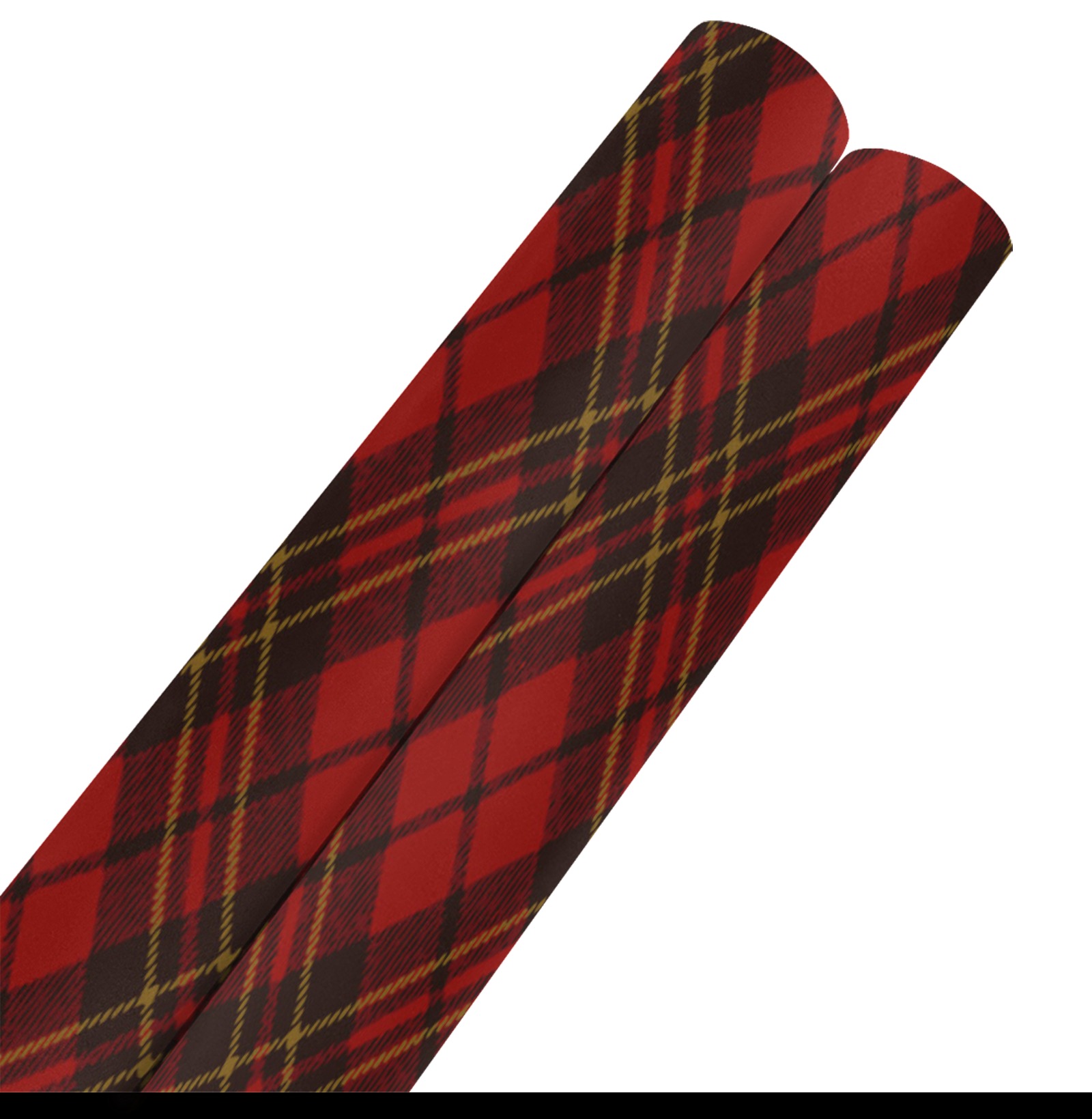 Red tartan plaid winter Christmas pattern holidays Gift Wrapping Paper 58"x 23" (2 Rolls)
