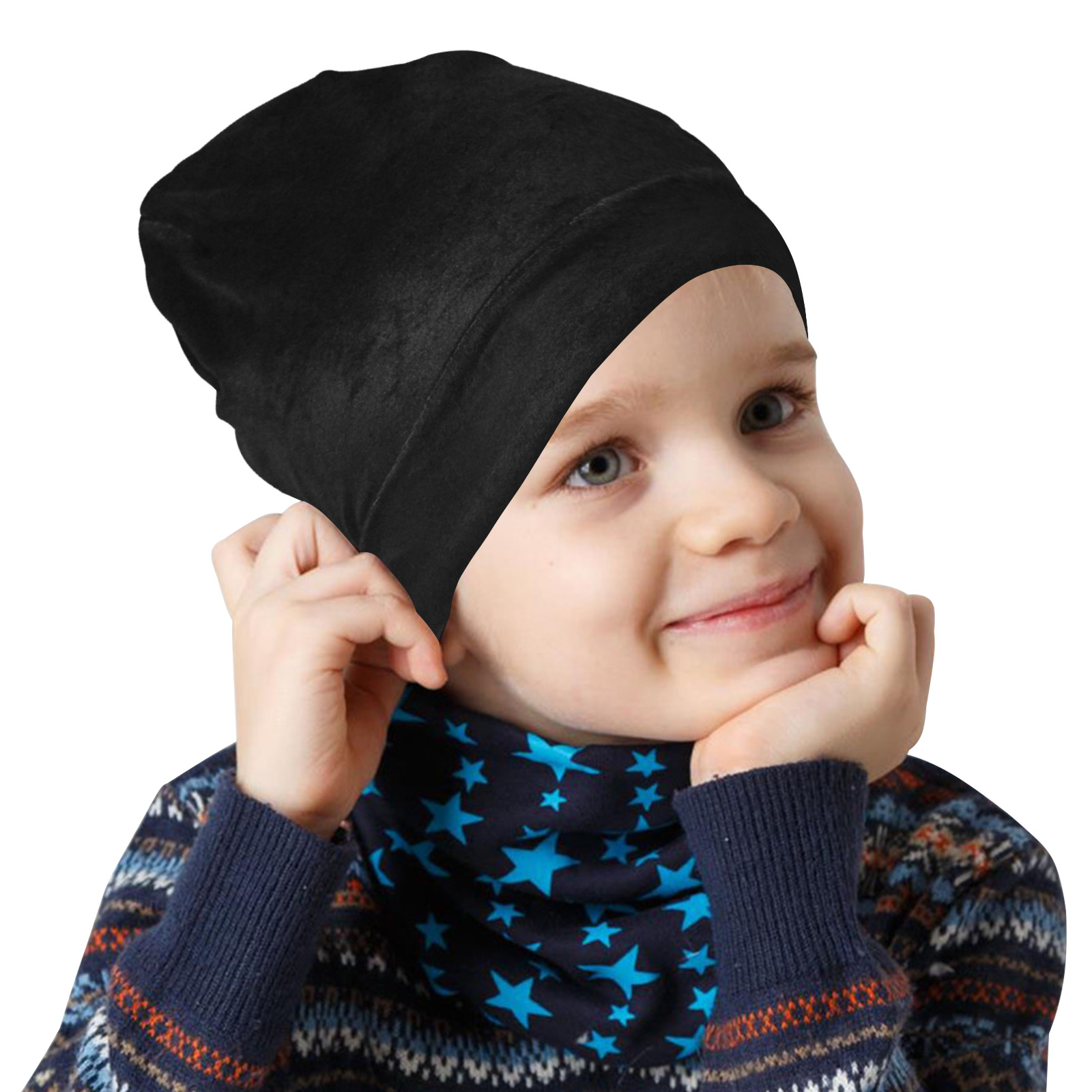 Cool Retro Canada Maple Leaf Toque All Over Print Beanie for Kids