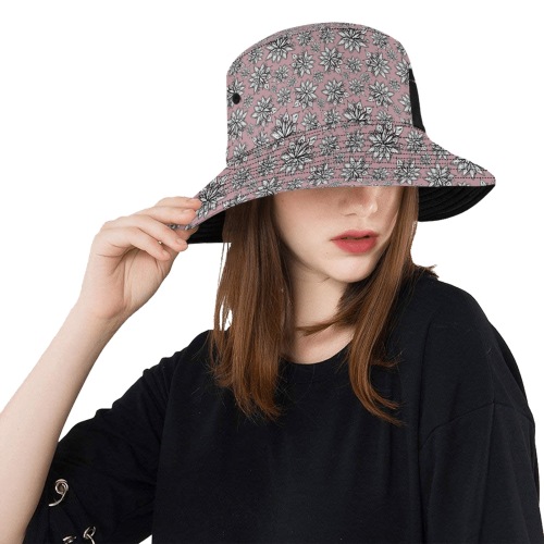 Creekside Floret - dusty rose Unisex Summer Bucket Hat