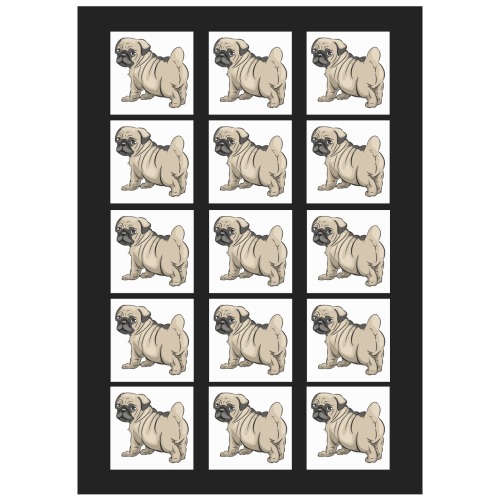 Adorable Pug - Image from Pngtree Personalized Temporary Tattoo (15 Pieces)