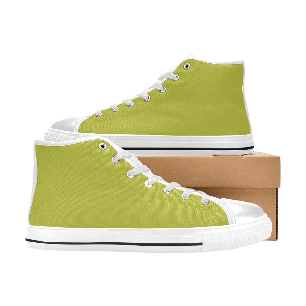 Fragile Sprout Men’s Classic High Top Canvas Shoes (Model 017)