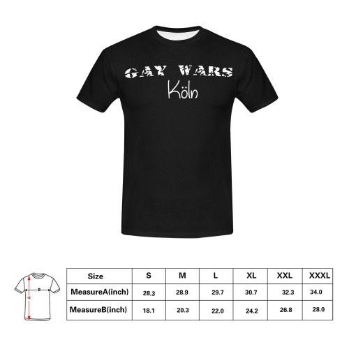 Köln by Fetishworld All Over Print T-Shirt for Men (USA Size) (Model T40)