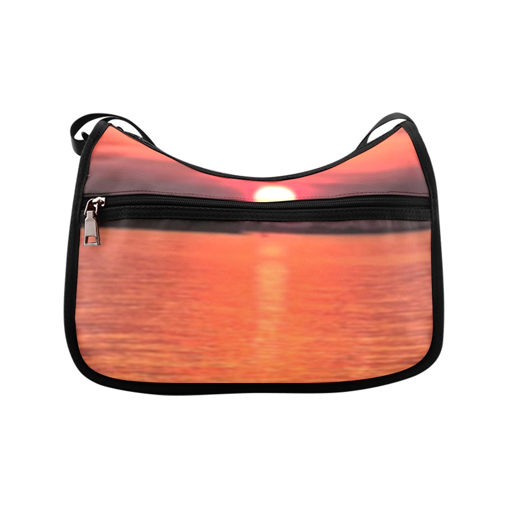 Lady Pink Sunset Collection Crossbody Bags (Model 1616)