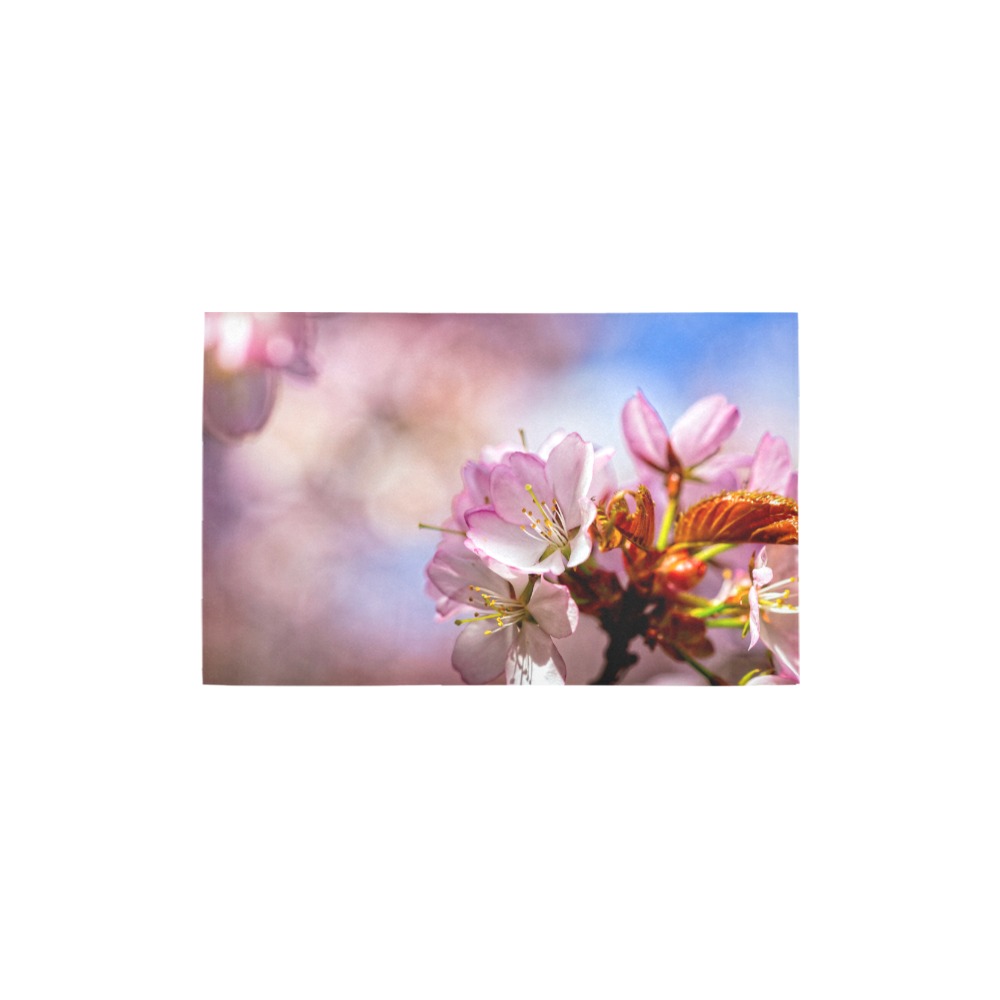 Short life, eternal magic of sakura cherry flowers Bath Rug 20''x 32''