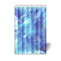 Encre Bleu Photo Shower Curtain 48"x72"