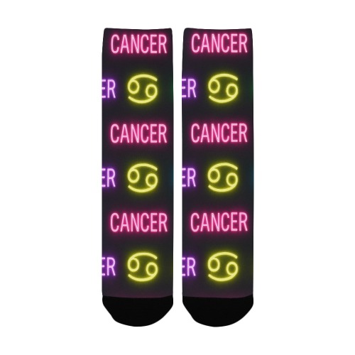Neon Cancer Zodiac Pattern
