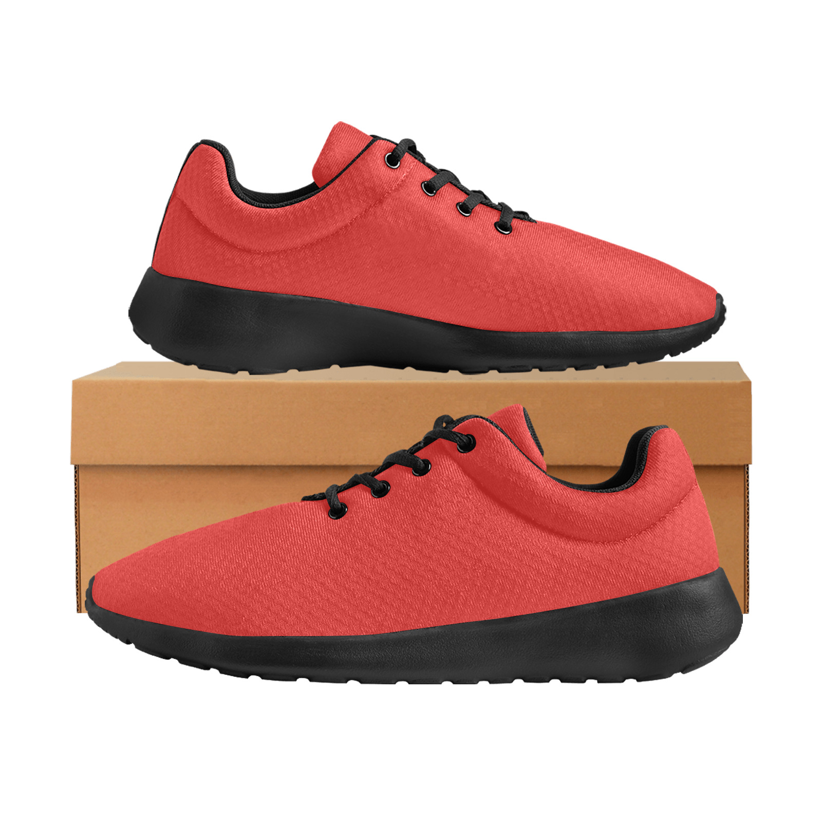 red Women's Athletic Shoes (Model 0200)