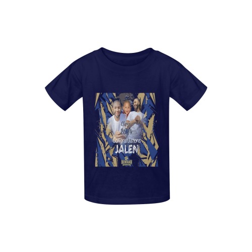 Jalen Kids navy Tee Kid's  Classic T-shirt (Model T22)