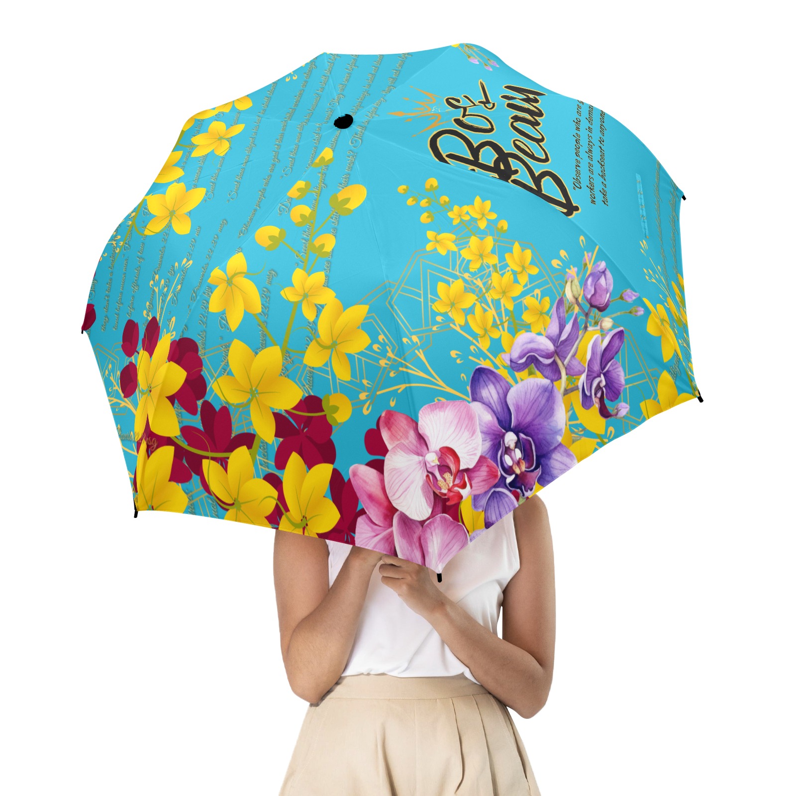 Umbrella - Boss Beauty Semi-Automatic Foldable Umbrella (Model U12)