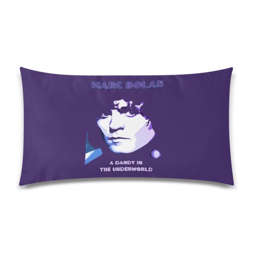 MARC BOLAN AND T.REX - PURPLE DANDY Rectangle Pillow Case 20"x36"(Twin Sides)