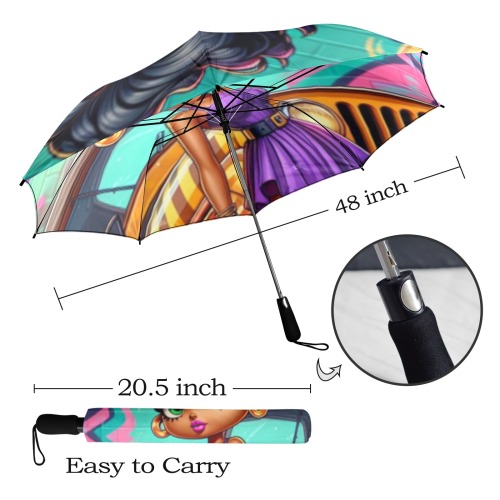 Umbrella Semi-Automatic Foldable Umbrella (Model U12)